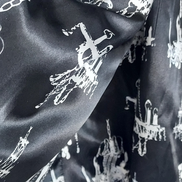 Black Brocade Coat - Picture 2 of 9